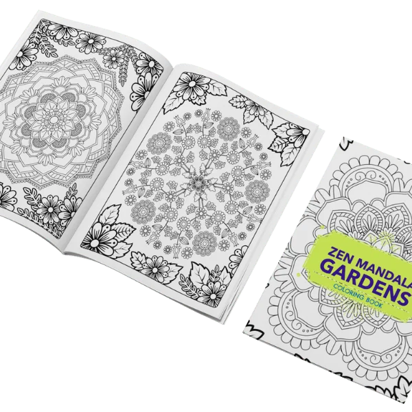 zen mandala gardens 50 adult coloring pages for self publishers