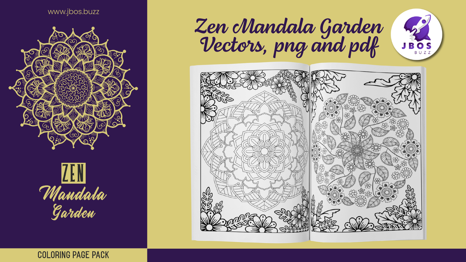 zen mandala garden vectors 01