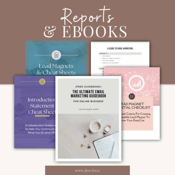 reports and ebooks