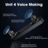 Bluetooth 5.0 Stereo 4D Soundbar with Subwoofer for PC & TV
