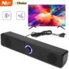 Bluetooth 5.0 Stereo 4D Soundbar with Subwoofer for PC & TV