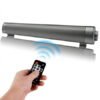 Hswt Wireless 2.0-Channel Bluetooth 16 Sound Bar with AUX Input & Remote Black