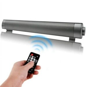 Hswt Wireless 2.0-Channel Bluetooth 16 Sound Bar with AUX Input & Remote Black