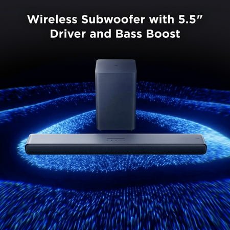TCL S55H Dolby Atmos Soundbar w/ Wireless Sub & Bluetooth