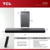 TCL S55H Dolby Atmos Soundbar w/ Wireless Sub & Bluetooth