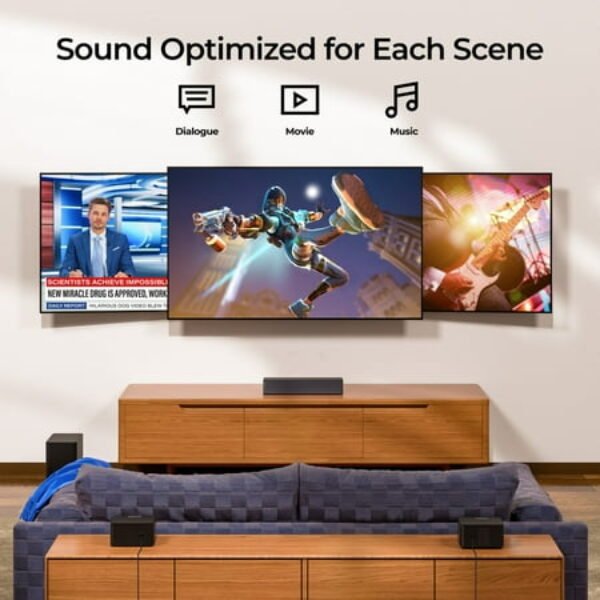 ULTIMEA 5.1 Dolby Atmos Soundbar with Wireless Subwoofer