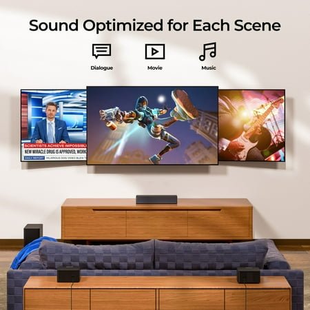 ULTIMEA 5.1 Dolby Atmos Soundbar with Wireless Subwoofer