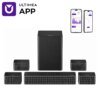 ULTIMEA 7.1 Surround Sound System Sound bar for TV with APP Control, Home Cinema Bluetooth Speaker with 6.5" Wireless Subwoofer