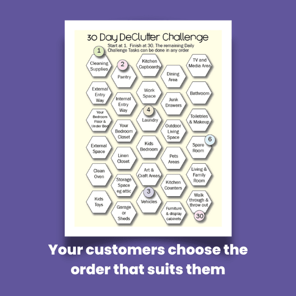 sequence 30 day declutter challenge