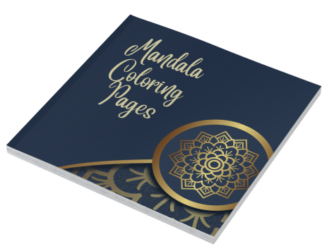 mandala coloring book square